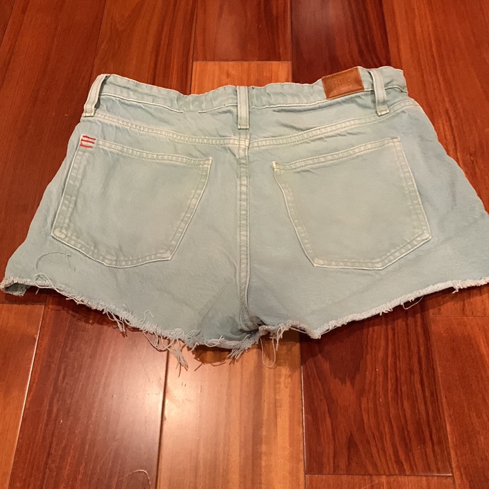 BDG UO Green Girlfriend High Rise Jean Shorts Size 27 - Picture 5 of 6
